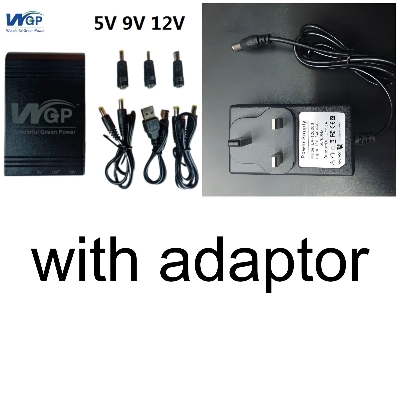 Picture of Mini UPS 5/9/12v With updated(10,400mah big battery)with 2 years replacement warranty) - Black
