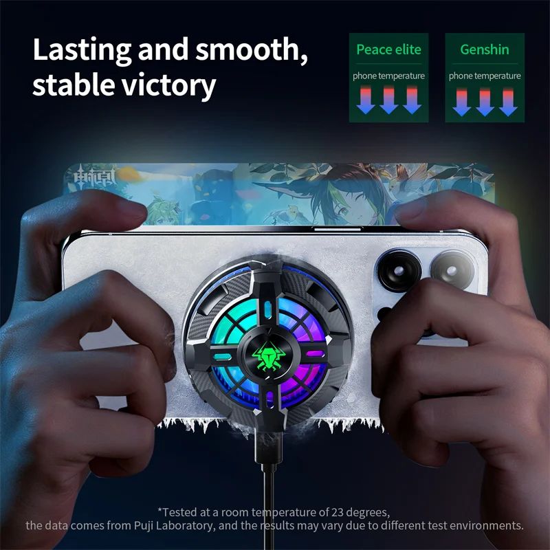 Picture of PLEXTONE EX2 Pro Mobile Phone Cooler Flat Radiator with RGB Lighting Original(1year replacement warranty) - Black