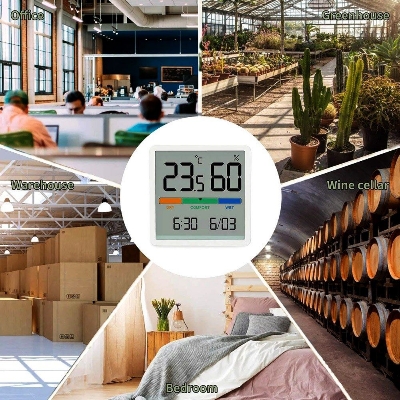 Picture of Miiiw Comfort temperature And Humidity Clock - White