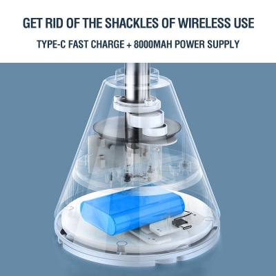 Picture of Xundd XDOT-024 USB Rechargeable Oscillating Fan 8000mAh Battery(2 years warranty) - White