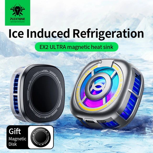 Picture of PLEXTONE EX2 Ultra RGB Magnetic Radiator Phone Cooler(1year replacement warranty) - Black