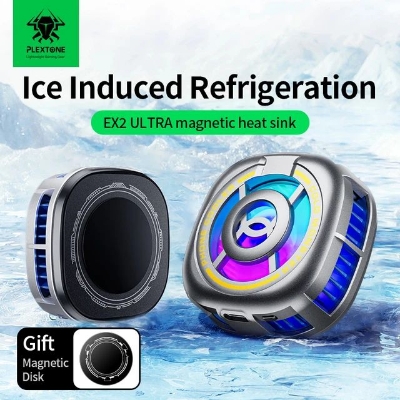 Picture of PLEXTONE EX2 Ultra RGB Magnetic Radiator Phone Cooler(1year replacement warranty) - Black