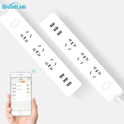Picture of Broadlink MP2 WiFi Enabled Smart Power Strip With 3 USB Charging Port(2 years replacement warranty) - White