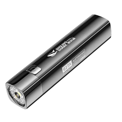 Picture of Smiling Shark 617A LED Rechargeable Torch Light - Black