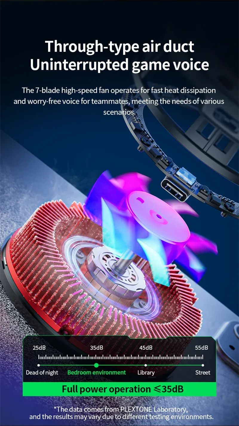 Picture of Plextone EX3 Pro 36W High Power Phone Cooler Radiator - Silver