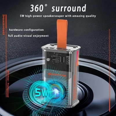 Picture of Sooppow 5W TWS Transparent Bluetooth rgb Speaker