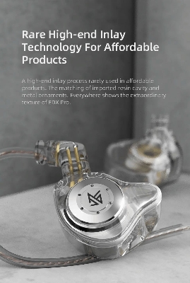 Picture of KZ EDX Pro Dynamic HiFi Earphone With Mic(1 year replacement warranty) - Black