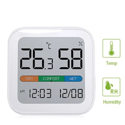 Picture of Xiaomi MIIIW Comfort Temperature and Humidity Clock S210(1 year replacement warranty) - White