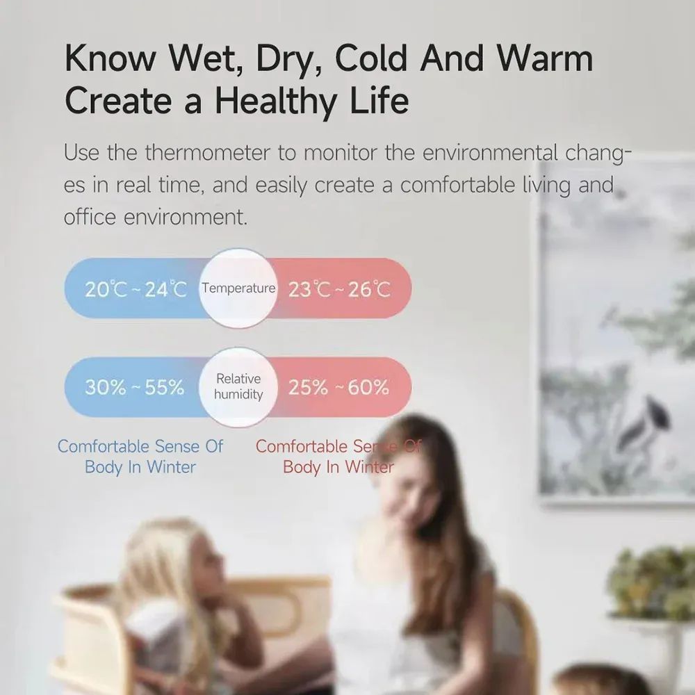 Picture of Xiaomi MIIIW Comfort Temperature and Humidity Clock S210(1 year replacement warranty) - White