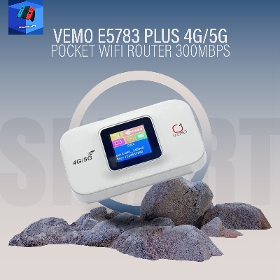 Picture of VEMO E5783 Plus 4G/5G Pocket Wifi Router 300mbps(2 years replacement warranty) - White