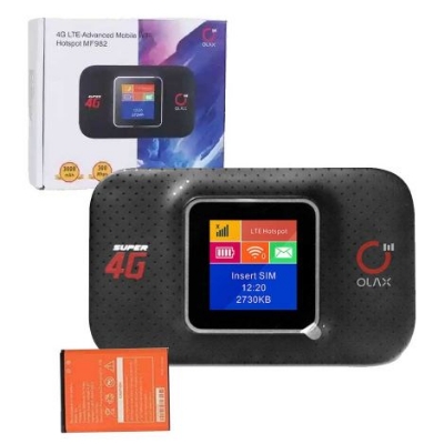 Picture of OLAX MF982 4G LTE 300mbps Pocket Router(2 years replacement warranty) - Black