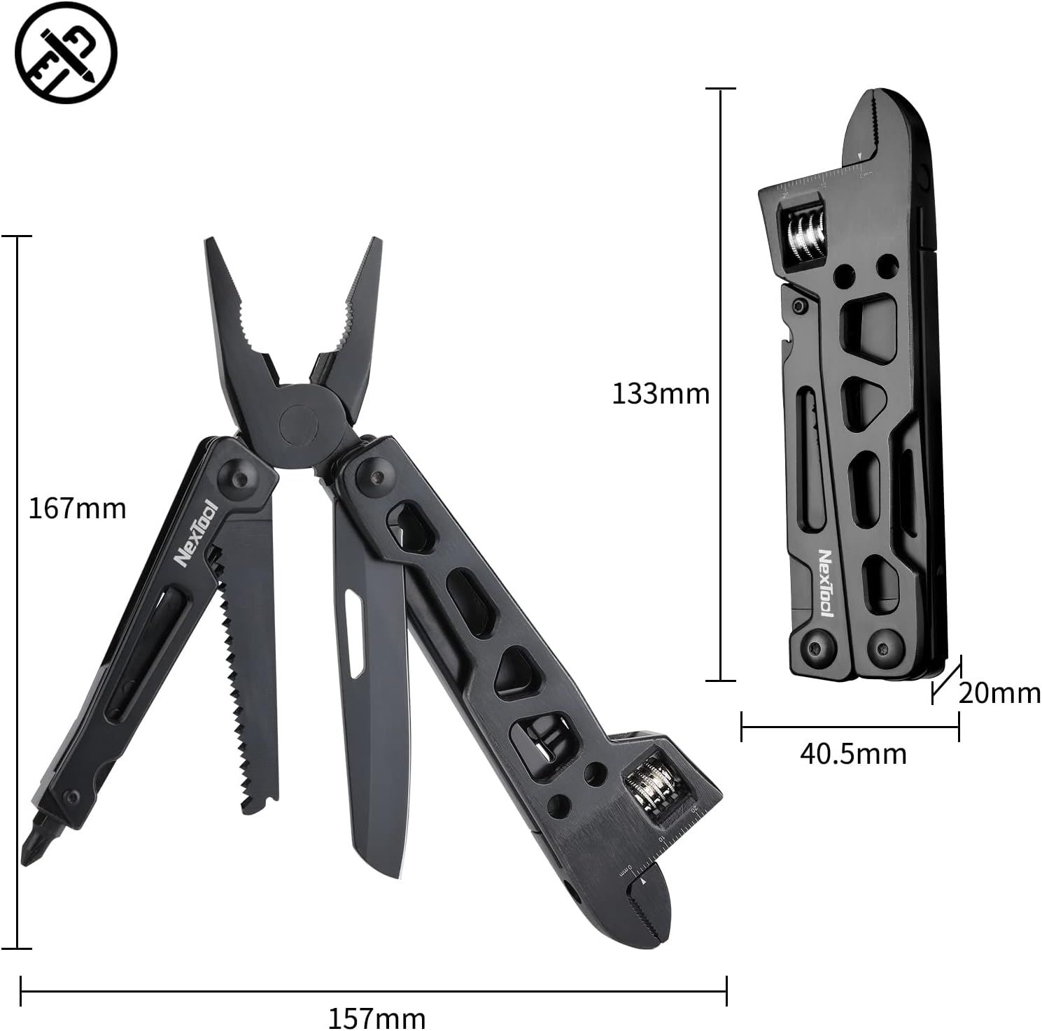 Picture of Xiaomi NEXTOOL 9 In 1 Multi-functional Wrench Knife - Black