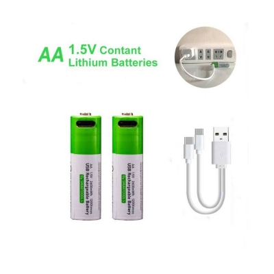 Picture of Smartoools Type-C Rechargeable Batteries AA 2(original) - Green