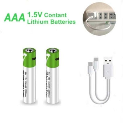 Picture of Smartoools Type-C Rechargeable Batteries AAA 2 Pcs(original) - Green
