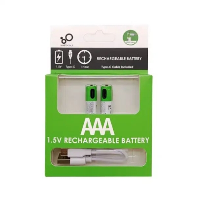 Picture of Smartoools Type-C Rechargeable Batteries AAA 2 Pcs(original) - Green
