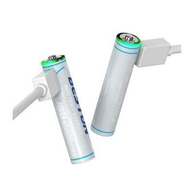 Picture of Beston 1.5V AAA Lithium USB-C Rechargeable Battery 4PCS(original) - White