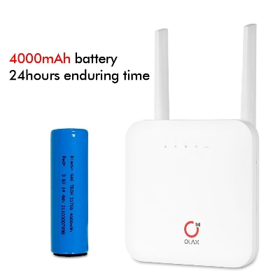 Picture of OLAX AX6 PRO 4G Mini CPE WiFi Router 4000mAh(3 years replacement warranty) - White