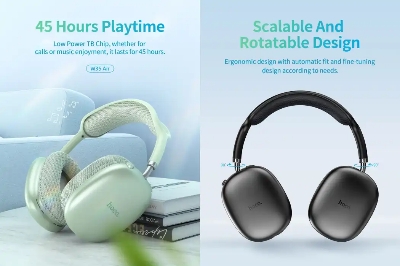 Picture of Hoco W35 Air Wireless Headphone(1 year replacement warranty)