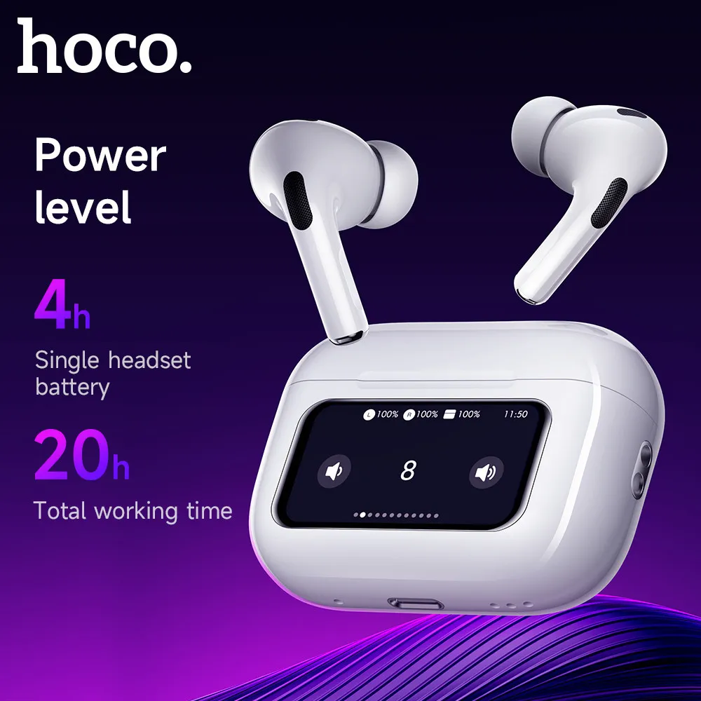 Picture of Hoco EW72 ANC Earbuds With Touch Screen(1year replacement warranty) - White