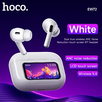 Picture of Hoco EW72 ANC Earbuds With Touch Screen(1year replacement warranty) - White