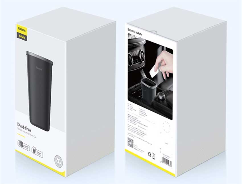 Picture of Baseus Dust-free Vehicle-mounted Trash Can - Black