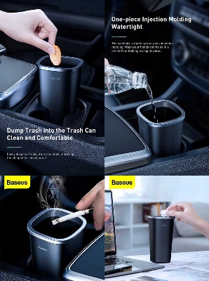 Picture of Baseus Dust-free Vehicle-mounted Trash Can - Black