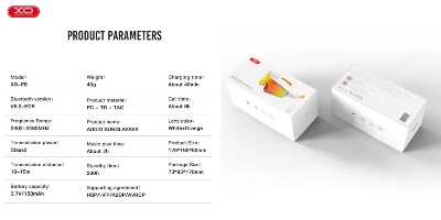 Picture of XO E8 Bluetooth Audio Sunglasses - White