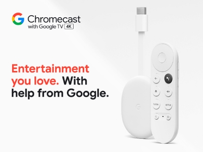 Picture of Google TV With Chromecast (4K And HDR Capable)1 year replacement warranty - White