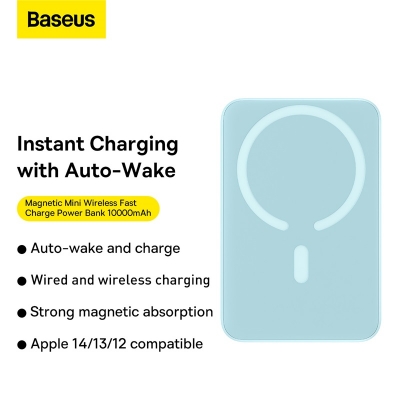 Picture of Baseus 20W 10000mAh Magnetic Mini Wireless Power Bank(1 year replacement warranty)