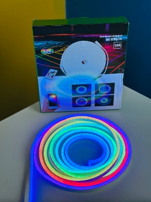 Picture of GearUP NRGB50 5 Meter RGB Neon Light with App & Remote Control(1 year replacement warranty) - Multicolor