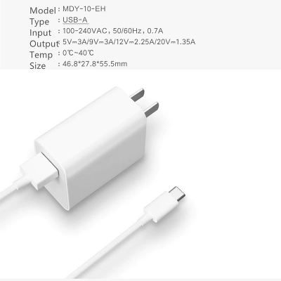 Picture of Xiaomi 27W USB Adapter with Type-C Cable(1 year replacement warranty) - White