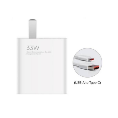 Picture of Xiaomi Mi 33w Fast Charger With Dual port Type-C Cable(1 year replacement warranty) - White
