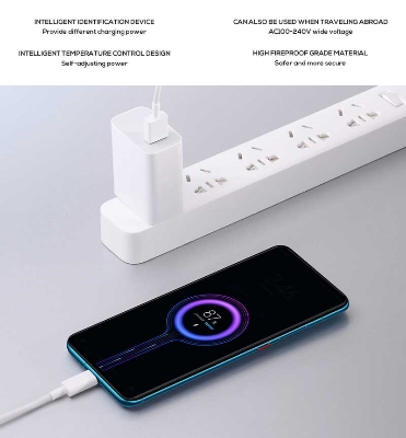 Picture of Xiaomi Mi 33w Fast Charger With Dual port Type-C Cable(1 year replacement warranty) - White
