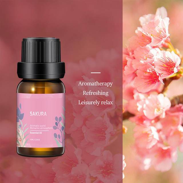 Picture of 6pcs Floral Fragrance Oil Set 10ml Essential Oil for Relaxation & Stress Relief - Multicolor