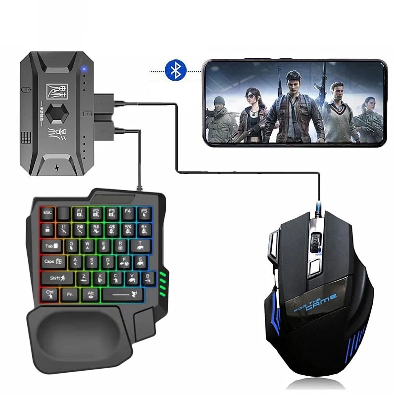 Picture of GearUP K190 Mobile Gaming RGB Keyboard & Mouse Combo(original) - Black