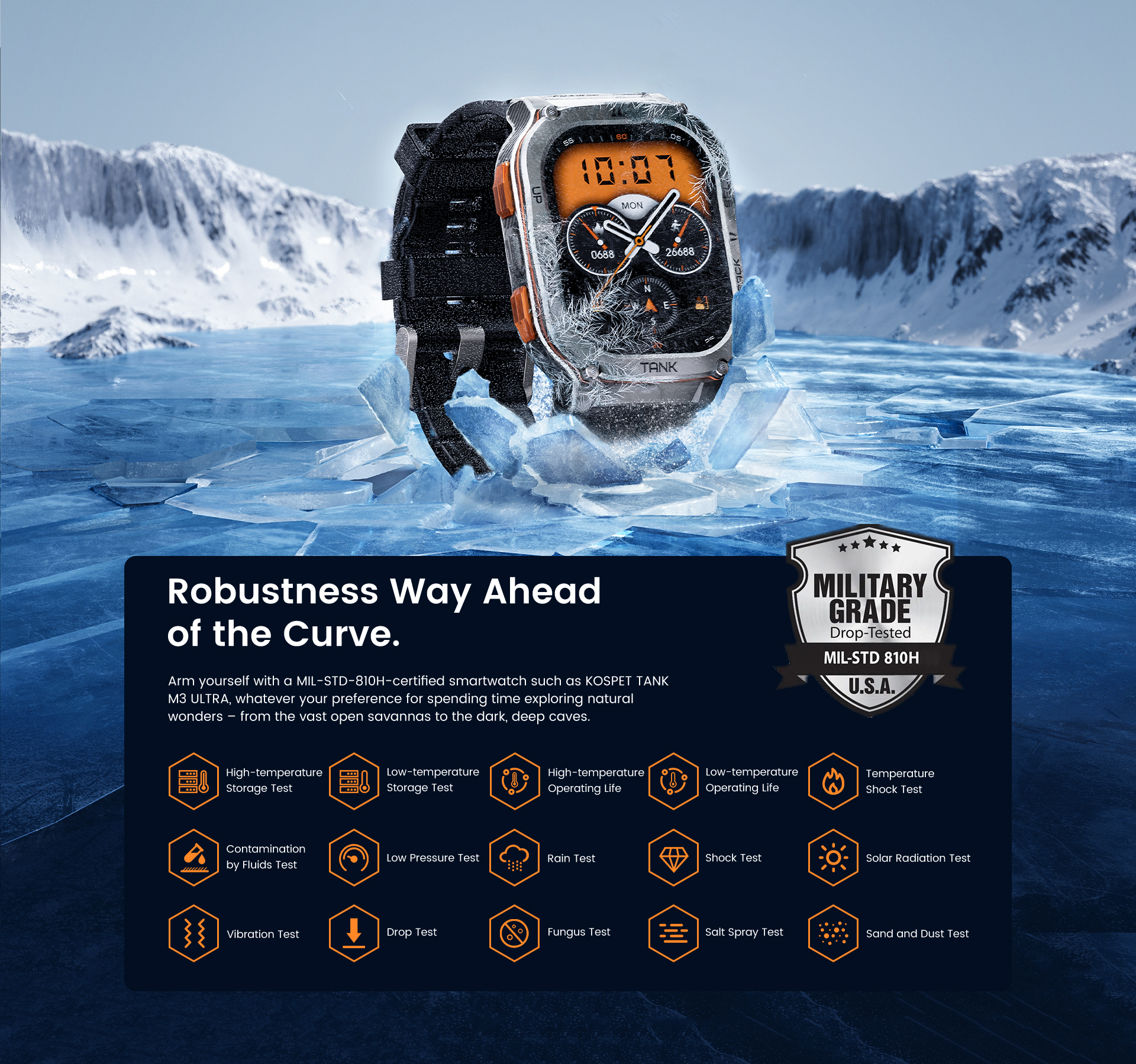 Picture of KOSPET TANK M3 Ultra Smartwatch(2 years replacement warranty)