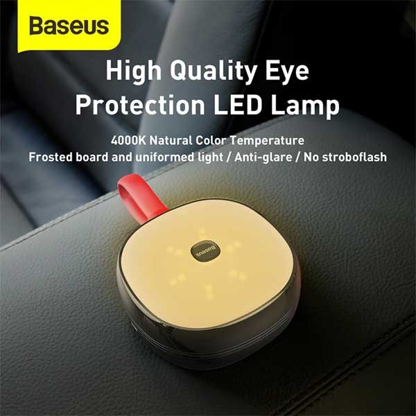 Picture of Baseus In-car Solar Reading Lamp High Quality(1 year replacement warranty) - Black