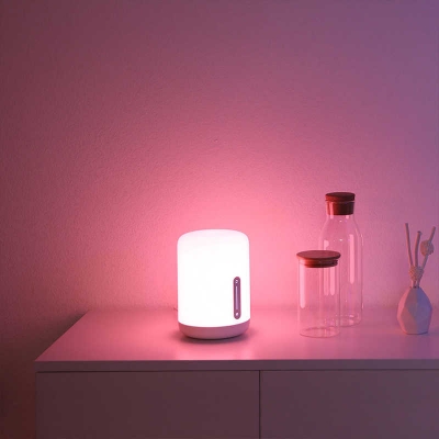 Picture of Xiaomi Mi Smart Bedside Lamp 2 Smart LED Night Light Works With Alexa(3 year replacement warranty) - White