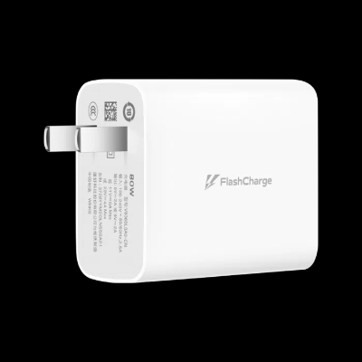 Picture of Vivo iQOO 80W Super Flash Charger With 6A Type-C Cable Compatible with Vivo X80/X80 Pro/iQOO Neo6/iQOO Neo6 SE/S15/S15e/S15 Pro/X Note/X Fold/iQOO Neo5/iQOO Neo5S/iQOO Neo5 SE. - White