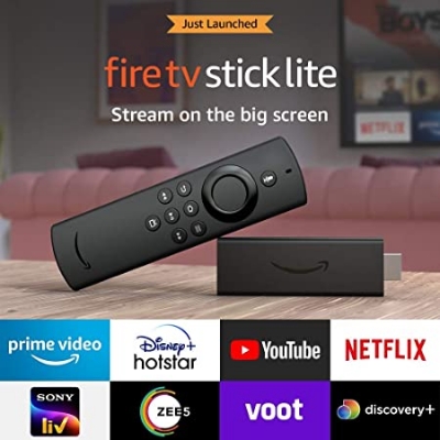 Picture of Amazon Fire TV Stick Lite with Alexa Voice Remote Lite(Global version 1 year replacement warranty) - Black