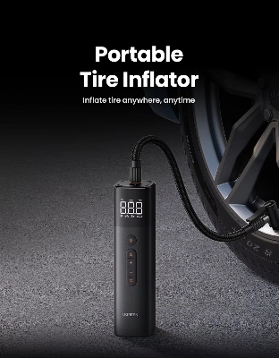 Picture of UGREEN ET501 Greenlink Air Pump Inflator Multi-function Portable - Black