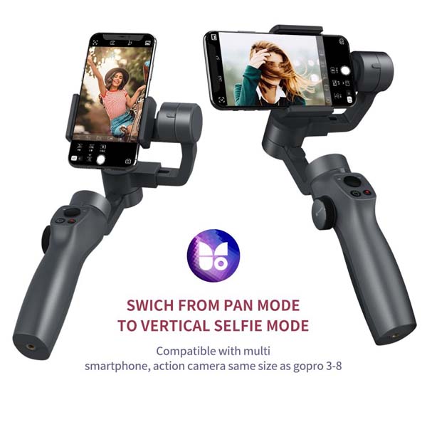 Picture of Funsnap Capture 2S 3-Axis Handheld Gimbal Stabilizer - Black