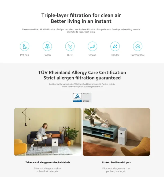 Picture of Xiaomi Smart Air Purifier 4 Lite - White