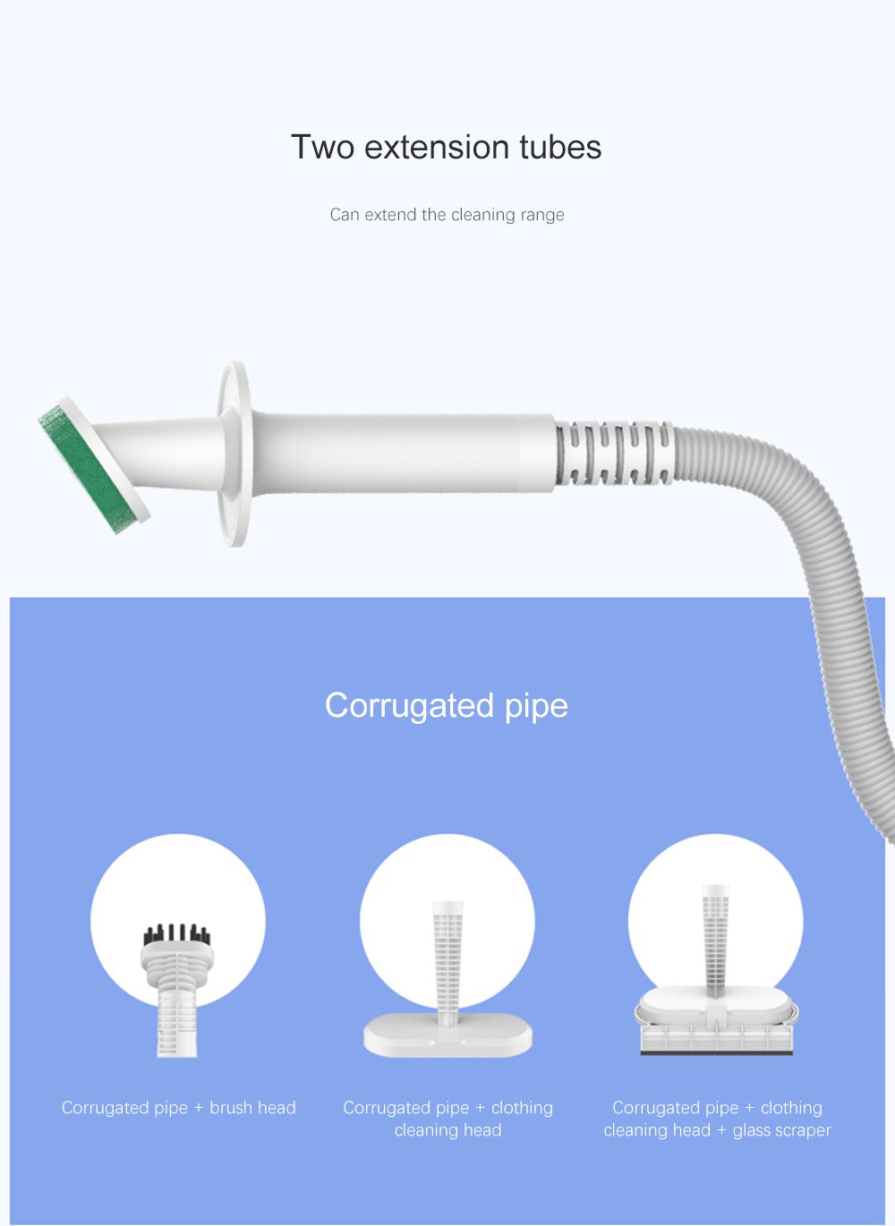 Picture of Xiaomi Deerma DEM-ZQ610 Multifunctional Handheld Steam Cleaner - White