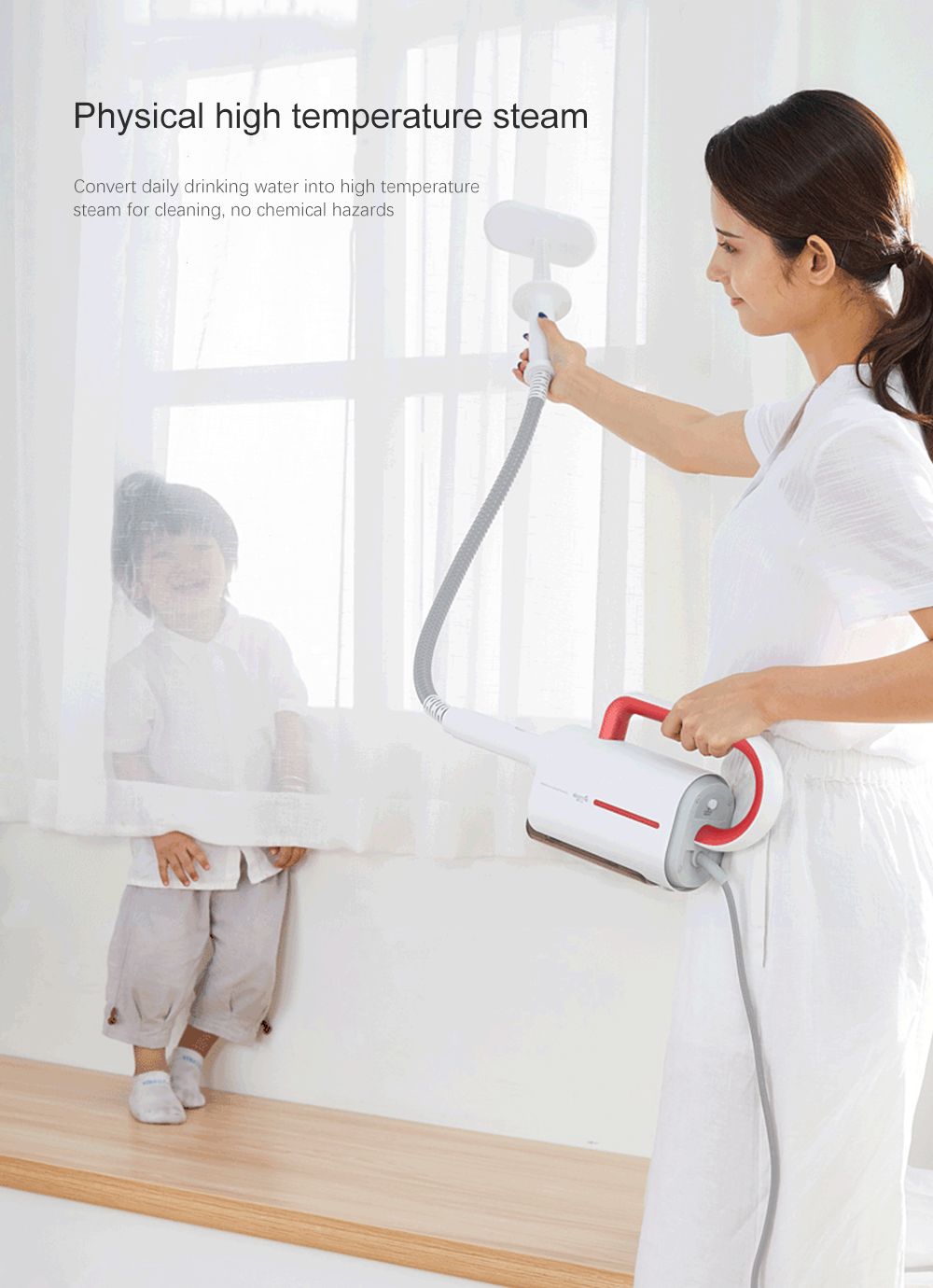 Picture of Xiaomi Deerma DEM-ZQ610 Multifunctional Handheld Steam Cleaner - White