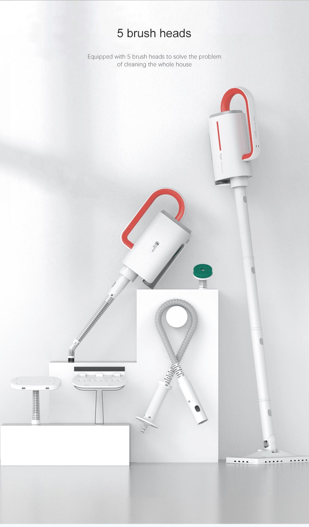 Picture of Xiaomi Deerma DEM-ZQ610 Multifunctional Handheld Steam Cleaner - White