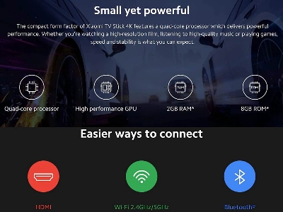 Picture of Xiaomi TV Stick 4K Ultra HD-Global Version(2year replacement warranty) - Black