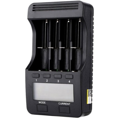 Picture of Liitokala Engineer Lii-500 4-Slot LCD Smart Universal Battery Tester Charger - Black