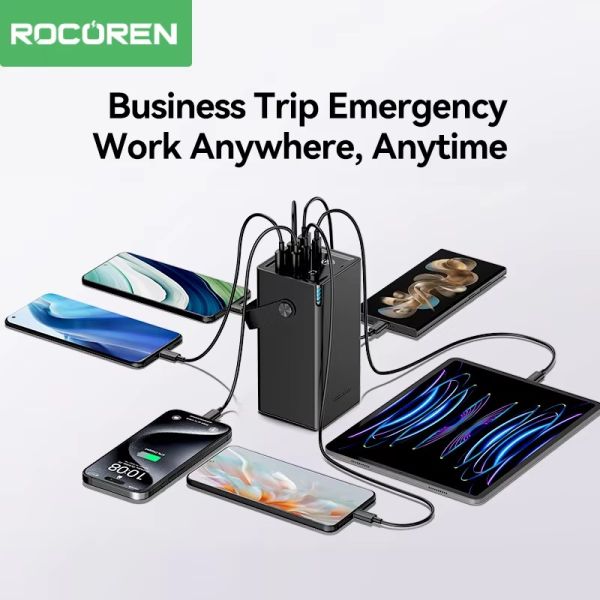 Picture of Rocoren 50000mAh (3C+3A) 67.5W Power Bank - Black