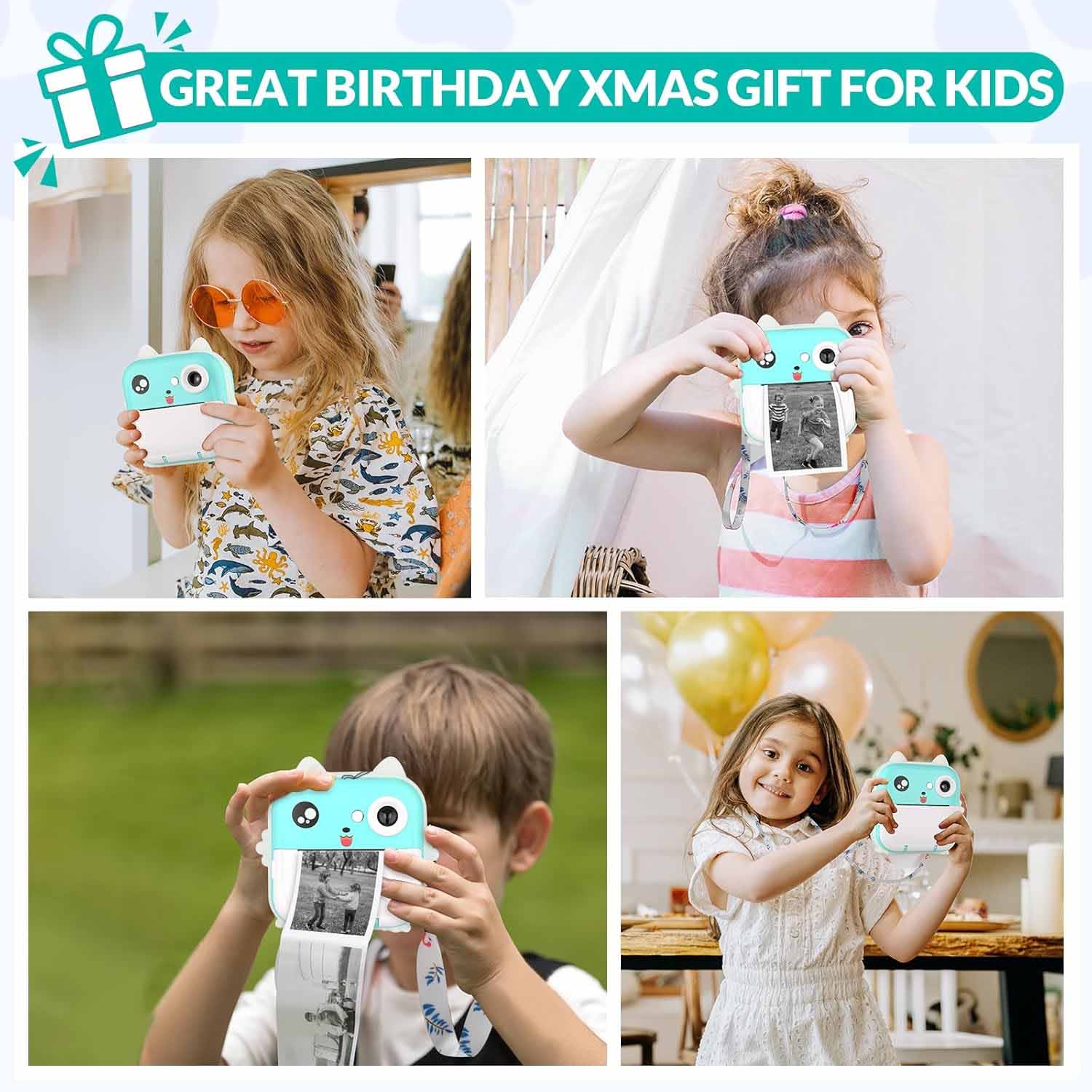 Picture of Instant Print Digital Kids Camera - White